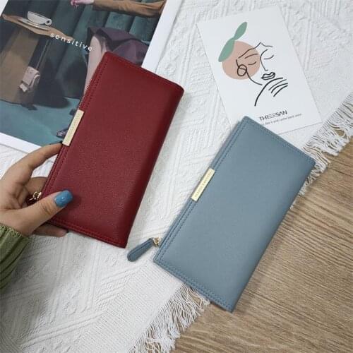 Wallets For Women Luxury Soft Touch Leather Many Departments Card Holder Purse Female Purses Long Clutch Carteras