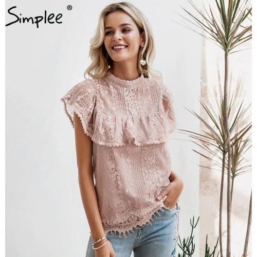 SIMPLEE Blouses With Embroidery China