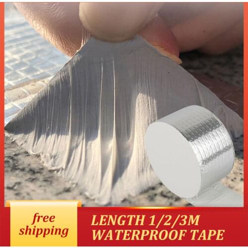 Super Strong Waterproof Butyl Aluminum Foil Tape Self Adhesive High Temperature Resistance Anti-friction Repair Tape Hot Sale