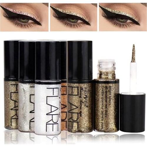 Unique Long Lasting Shining Liquid Eyeliner Makeup Natural Glitter Waterproof Eye Eyeshadow Cosmetic Diamond sparkling eye liner