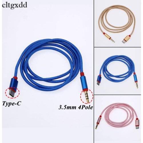 Cltgxdd USB Type-C to 3.5mm Car AUX Cable USB-C Type C to Headphone Speaker Audio Cable Adapter For Nexus 6P/5X Xiaomi 6 Letv 2