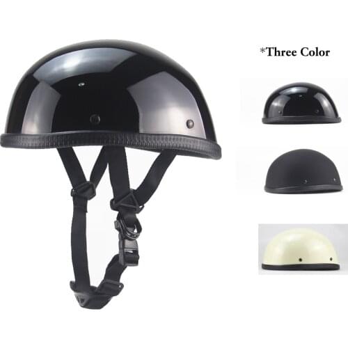 Retro DOT Motorcycle Helmet Light Half Face Vintage Skull Cap Unisex Four Seasons Safety For Harley Bobber Funbike CHOPPER ZERO