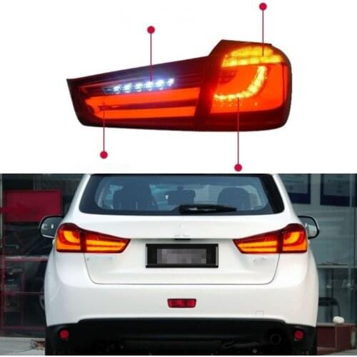 1Set Taillight Tail Light For Mitsubishi ASX 2011 2012 2013 2014 2015 2016 2017 2018 2019 LED Rear Lamp DRL Brake Signal Reverse