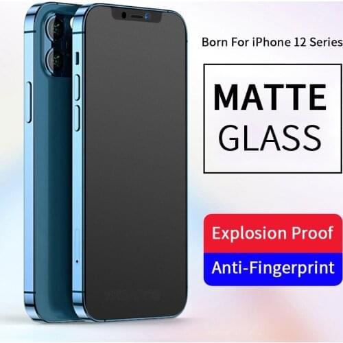 2Pcs Matte Frosted Screen Protector for iPhone12 mini 11 X Xs Max XR Pro Max 9H 2.5D Tempered Glass Film Anti No Fingerprint