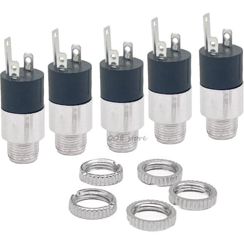 5PCS/LOT PJ392 3.5mm Stereo Female Sockect Jack with Screw 3.5 Audio Headphone Connector PJ-392
