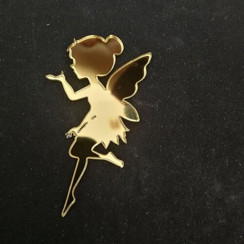 50pcs Angel Magic Fairy Little Girl Birthday Baby shower Wedding Party Favor Gift Tag Laser Cut Neck Tie Party Decors