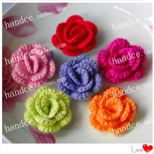 6 pcs korean style high quality guangzhou lace fabric real touch artificial rose with colored choice as wedding car decoration