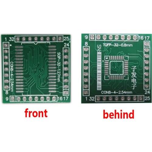 TQFP32 LQFP32 SOP32-DIP32 adapter Socket Adapter plate PCB PB-FREE without Pin Header