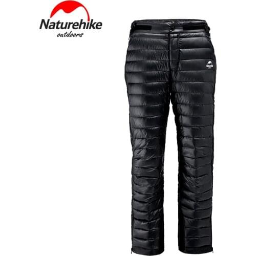 Naturehike Goose Down Thickening Pants 700+FP 20D Waterproof 95% White Goose Down Outdoors Bilateral Zipper Keep Warm Skiing