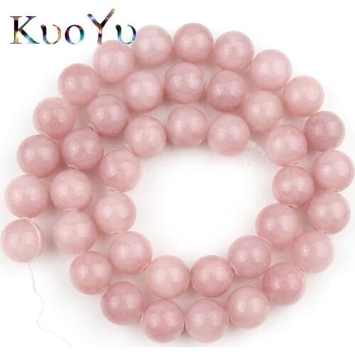 Purple Jades Stone Beads Natural Round Loose Spacer Bead For Making Jewelry DIY Charm Bracelet Accessories 15'Strand 4/6/8/12mm
