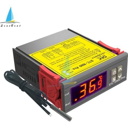 Digital Temperature Controller Thermostat Thermoregulator incubator Relay LED 10A Heating Cooling Switch STC-1000 Pro 110V 220V