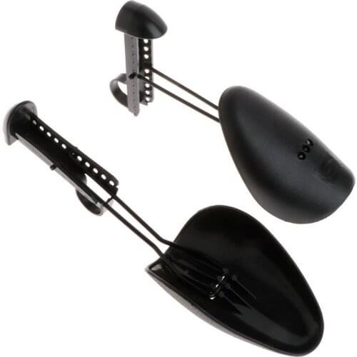 1 Pair Black Plastic Shoe Holder Shoe Tree Shaper Shapes Stretcher Adjustable Suitable for Women Men