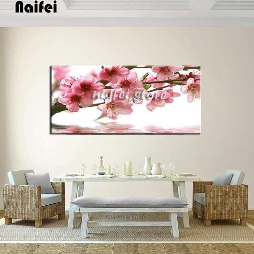 DIY Diamond Embroidery Sale Flowers 5D Diamond Painting Pink Peach Blossom Full Square/Round Picture Of Rhinestone Mosaic Gift