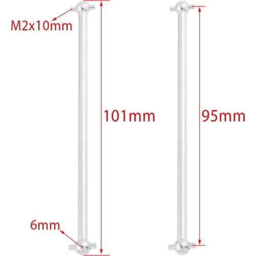 For FS Racing 538104 Metal Front / Rear Dogbone 2P 101mm RC 1:10 Off Road Monster Truck