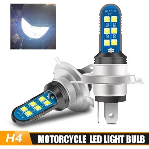 H4 Motorcycle Headlight Bulbs Hi/Low Beam Led Headlight 12V 24V 6000K LED Head Lamp lights for Motorcycle ATV UTV Motobike