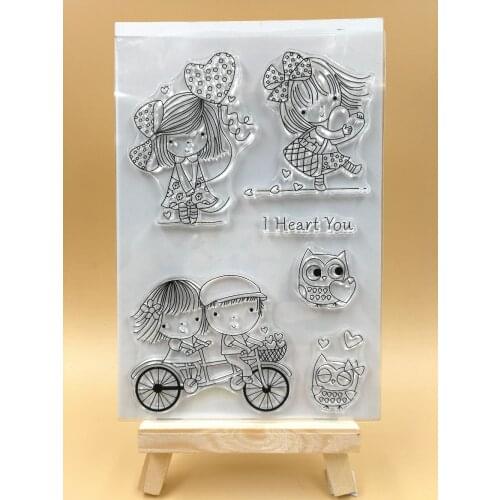I heart you Transparent Clear Silicone Stamp/Seal for DIY scrapbooking/photo album Decorative clear stamp