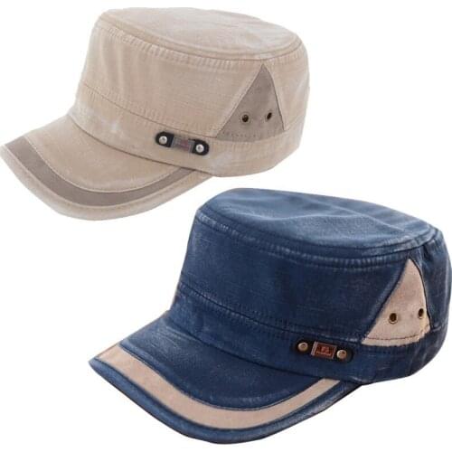 Classic Men Women Adjustable Army Plain Vintage Hat Cadet Baseball Cap