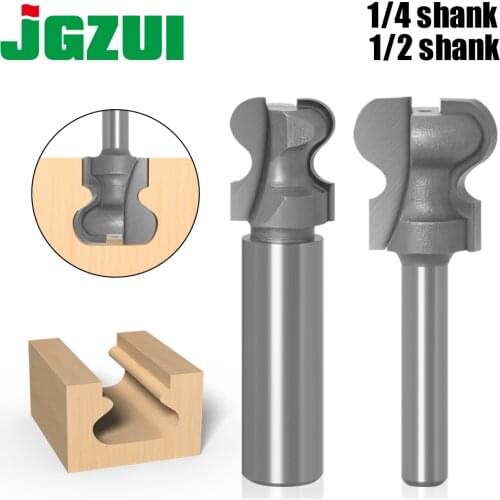 1/2" Shank1/4 shank Router Bits for Wood Industrial Grade Double Finger Bit Woodworking Tools Wood Milling Cutter End MilL