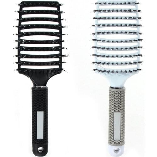 Hair Scalp Massage Comb Hairbrush Bristle Nylon Women Wet Dry Detangle Hair Brush Salon Hairdressing Girl Hair Brush