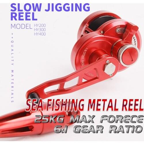 Sea Fishing Metal Slow Jigging Conventional Reels 25kg Large Braking Force Haoyuworkshop Made In China