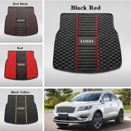 Custom Car Trunk Mats for Lincoln MKC MKX MKZ MKT MKS Continental Leather Car Accessories All Weather Cargo Liners Boot Pads