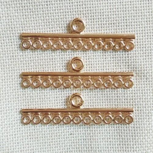 Pendants bails connector tassel necklace clasp hooks charms 11 strands row toggle multilayer filigree retro collier femme choker