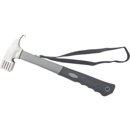 Practical Hammer Nail Puller Tent Camping Hand Tools for Outdoor (Silver)