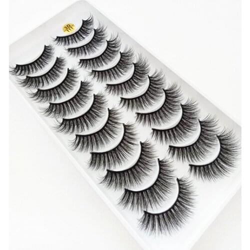 QUXINHAO Wholesale 10 pairs Lashes Eyelashes 3d Mink Lashes wholesale mink eyelashes false eyelashes cilios maquiagem