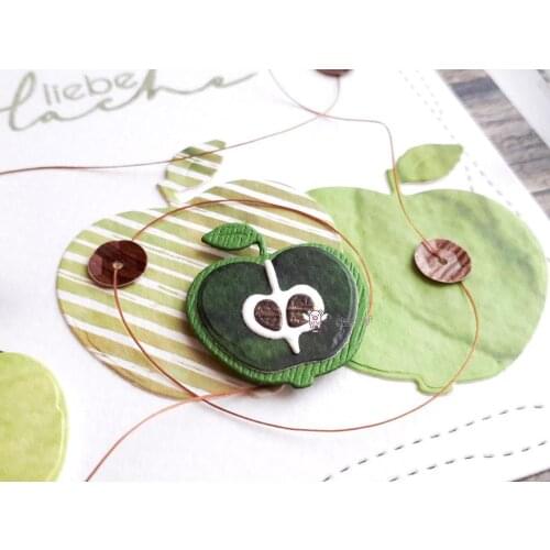 Mmao Crafts Metal Steel Cutting Dies New 2019 Apple decoration Stencil For DIY Scrapbook Paper/photo Cards Embossing Dies