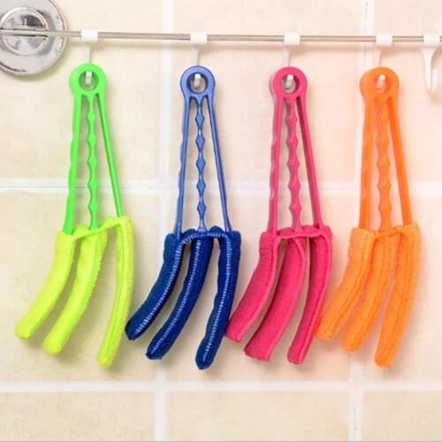 3-blades Window Blind Cleaning Brush Air Conditioning Cleaner Shutter Household Removable And Washable Multifunctional Cleaning