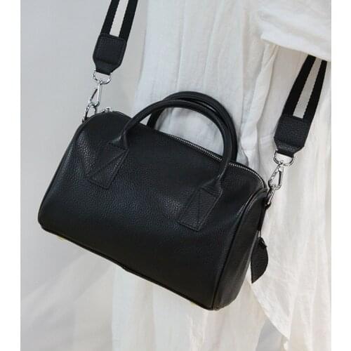 Top-handle Bags Luxury Designer Handbags Women Genuine Leather Shoulder Crossbody Bag Fashion Simple Female Solid Brand Hand Bag