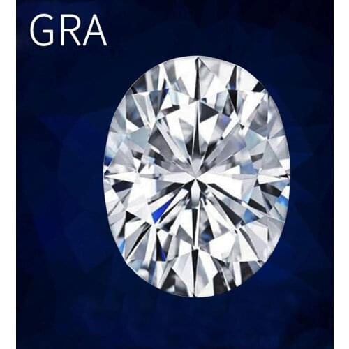 Szjinao 100% Real Loose Gemstone Moissanite Diamond 3ct 8*10mm D Color VVS1 Oval Cut Lab Grown For Jewelry Diamond Ring Material