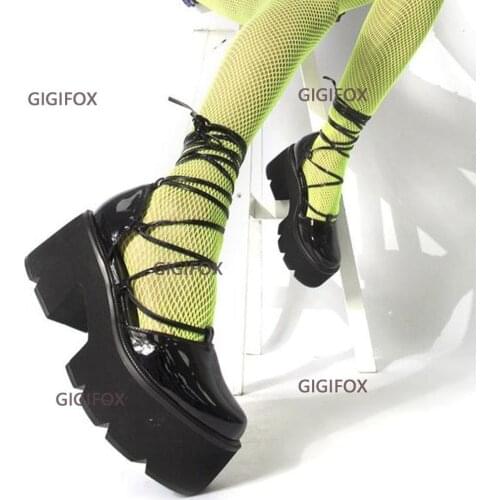 2021 Sweet Lovely Gothic Style Lolita Mary Jane Cosplay Black Pink Comfy Walking Platform Shoes Women Wedges Footwear High Heels