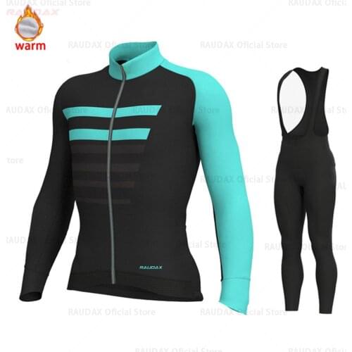 EKOIES Cycling Jersey Set Pro Team Winter Fleece Cycling Clothing MTB Cycling Bib Pants Set Ropa Ciclismo Triathlon 2021