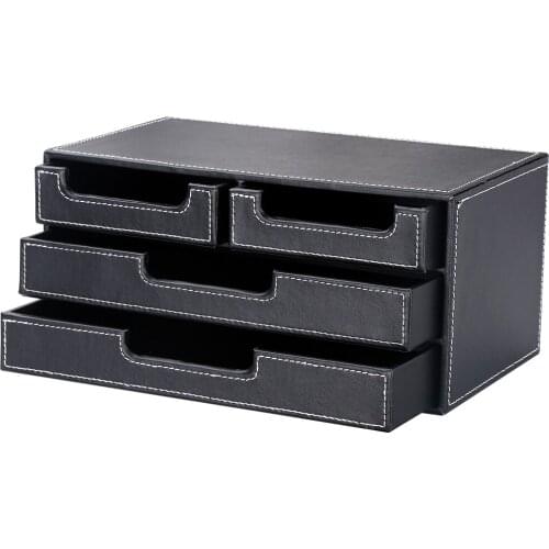 Multi-Grid Design Entrance Keys Storage Box Mobile Phone Charging Place Holder Watch Case Box Office Accessories Desk Organizer