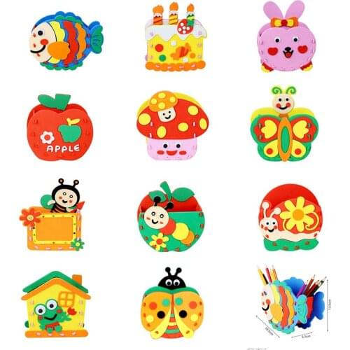 1Set 3D EVA Foam Cartoon Educational Children DIY Home Decoration Personalized Jigsaw Toy Gift Kids Child Craft Puzzle Toy Kit