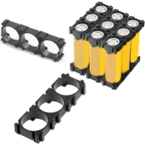 10Pcs Cell 18650 Battery Holder Bracket Cell Safety Anti Vibration Plastic Brackets for 18650 Batteries