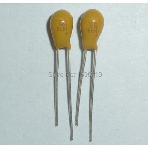 200pcs Tantalum capacitor 4.7uF 35V 475 Brand New 35V4.7uF DIP Radial