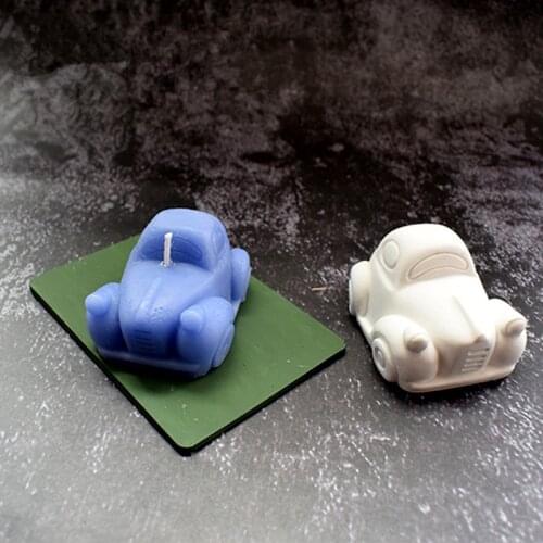 3D Cartoon Car Shape Silicone Soap Mold DIY Candle Mould Crafts Handmake Fondant Cake Making Mold Candle Decorating Tools