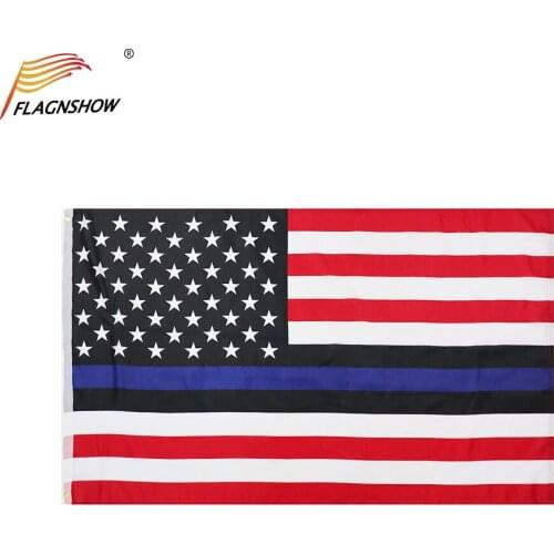 3x5 Ft Blue Lives Matter American USA Police Flag