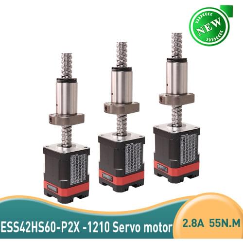 3 PCS 4-lead closed loop servo stepper motor 42HS40-P0X 1.7A motor ball screw SFU1210 L300MM Closed Huan integrated motor