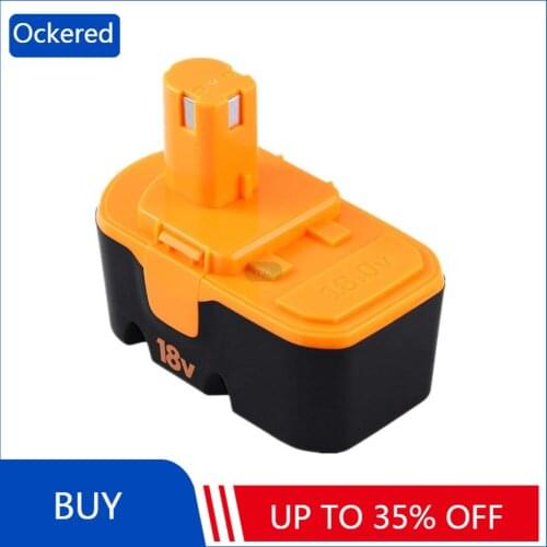 Ockered 18V 3000mah Replacement Rechargeable 2.0A Battery Power Tool Batteries for Ryobi ABP1801, ABP1803, BCP1817/2SM