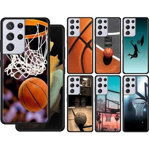 Basketball Basket Case For Samsung Galaxy S21 S20 UltrA S21 S20 FE S10 S9 S8 Plus S7 Edge S10Lite S10e Shell Cover Silicone