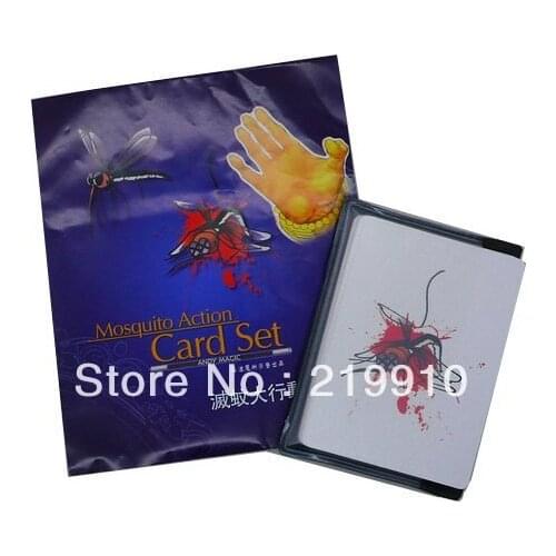 Free shipping 2 pcs/lot Mosquito Action -- Card Trick Magic