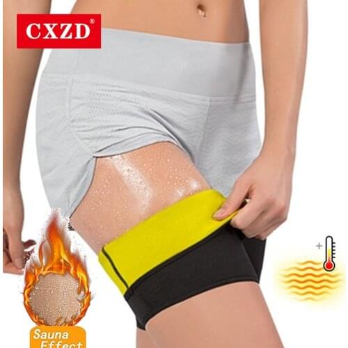 CXZD Women Leg Shaper Sauna Sweat Thigh Calories off Warmer Slender Slimming Wraps Legs Fat Neoprene Compress Massage Belt