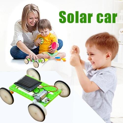 Children DIY Assembly Energy Solar Power Vehicle Kid Science Physics Experiment Educational Toy Kid Toy Car Robot Kit Set