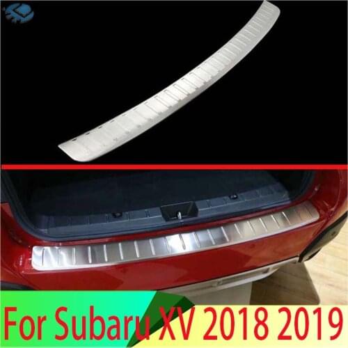 For Subaru XV 2018 2019 Stainless steel rear bumper protection window sill outside trunks decorative plate pedal
