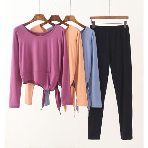 Fdfklak Women Sleepwear Spring Summer Female Pajamas Sets Modal Long Sleeve Home Suit Comfortable Slim 2PCS Nightwear