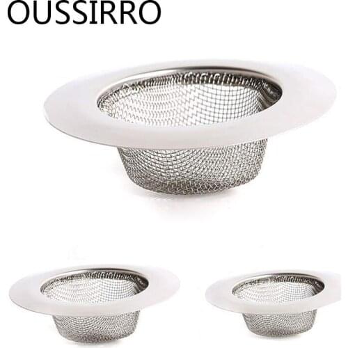 Hair Catcher Stopper Stainless Steel Bathtub Shower Drain Hole Filter Trap Metal Wire Sink Strainer Kitchen Bathroom Accessories