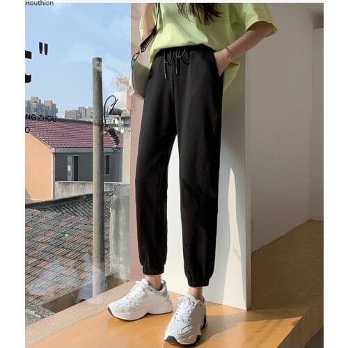 Houthion Women's Trousers Harem Pants